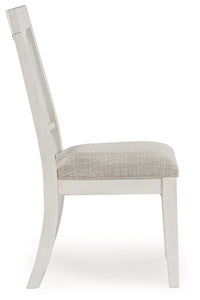 Shaybrock - Dining Upholstered Side Chair (Set of 2) - Antique White / Brown