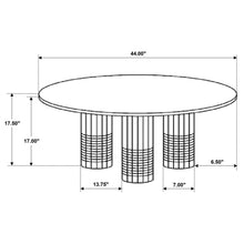 Astoria - Round Genuine Marble Coffee Table - White