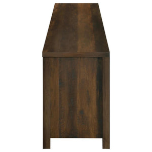 Enfield - 71" TV Stand Fireplace Media Console - Dark Pine