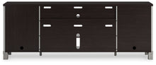 Darborn - XL TV Stand W/Fireplace Option - Gray / Brown