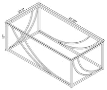 Lille - Glass Top Entryway Sofa Console Table Accents