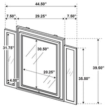 Lorient - LED Dresser Mirror - Ivory And Camel