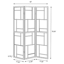 Damis - 3-Panel Room Divider Folding Shoji Screen - Black