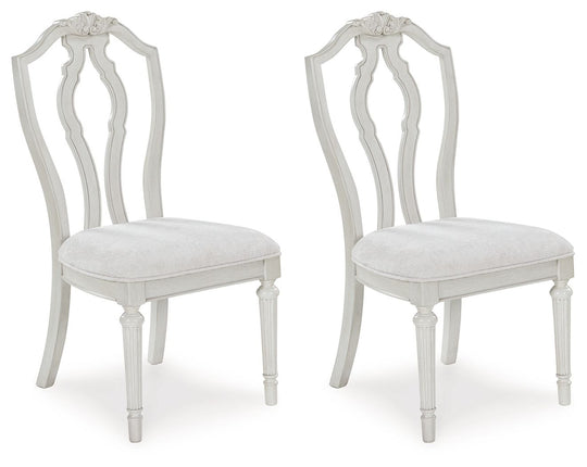 Montelaine - Dining Upholstered Side Chair (Set of 2) - Antique White