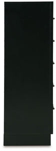 Kraeburn - Brown / Black - Five Drawer Chest