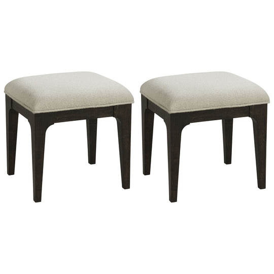 Sutton Place - Upholstered Stools (Set of 2) - Cocoa
