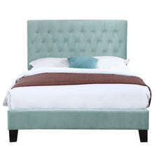 Amelia - Upholstered King Bed - Light Blue