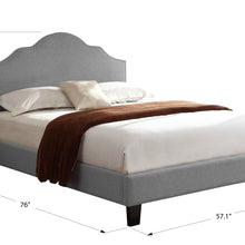Madison - Full Upholstered Bed - Light Gray