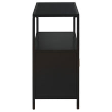 Amherst - 2-Door Radio Weave Cane Metal Accent Cabinet