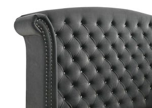 Melody - Upholstered Wingback Bed