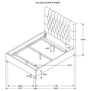 Chloe - Upholstered Panel Bed