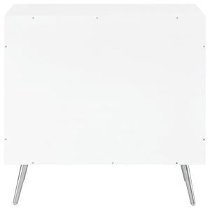Nieta - 2 Door Engineered Wood Accent Cabinet - White High Gloss