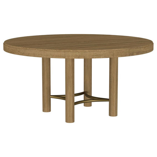 Arini - 60" Round Wood Dining Room Table - Sand Wash