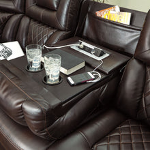 Warnerton - Brown Dark - PWR REC Sofa with ADJ Headrest