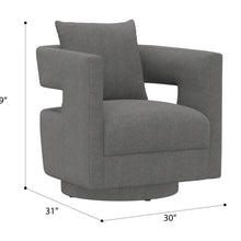 Jude - Swivel Chair - Flint Gray