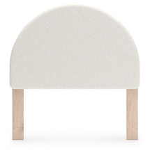 Arloster - White / Tan - Full Upholstered Panel Headboard