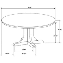 Hartville - 60" Round Dining Table - Natural Light Brown