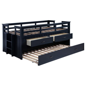Carlsbad - Wood Captains Bed With Trundle