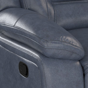 Declan - Swivel Gliding Recliner - Naval Blue