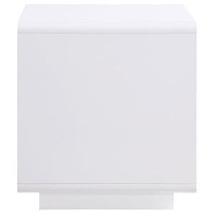 Paseo - Square End Side Table - White High Gloss