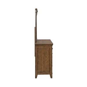 Carolina Park - Dresser & Mirror - Brown