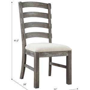 Paladin - Ladder-Back Side Chair - Weathered Gray