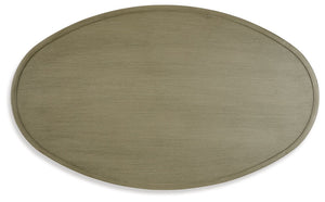 Swiss Valley - Beige - Oval Cocktail Table