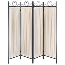 Dove - 4 - Panel Room Divider Folding Shoji Screen - Beige