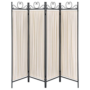 Dove - 4 - Panel Room Divider Folding Shoji Screen - Beige