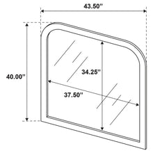 Sonya - Upholstered Bedroom Dresser Mirror - Ivory