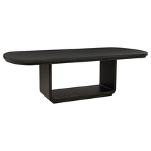 Leandro - 9 Piece Rectangular Dining Table Set - Cream / Burnished Black