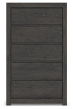 Fraluna - Charcoal - Five Drawer Chest