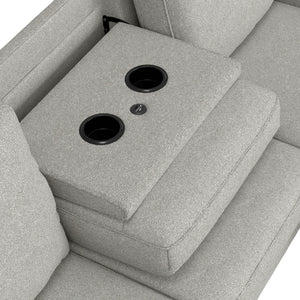 Dawson - Reconfigurable Chaise Sectional - Pebble Gray