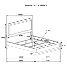 Caraway - Wood LED Panel Bed
