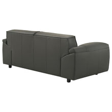 Buxton - Top Grain Leather Upholstered Loveseat