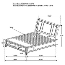 Sandy Beach - Storage Sleigh Bed
