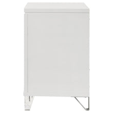 Marmore - 2-Drawer Nightstand Bedside Table - White