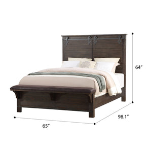 Newton - Complete Queen Bed - Cocoa Brown