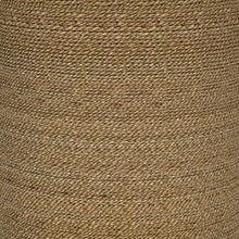 Halden - Round Woven Seagrass Accent Side Table - Light Brown