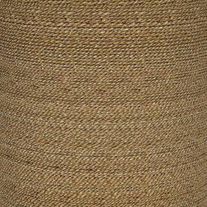 Halden - Round Woven Seagrass Accent Side Table - Light Brown