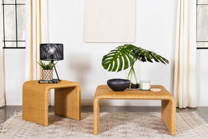 Cahya - Woven Rattan Table