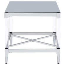 Lindley - Square Tempered Mirror Acrylic Table