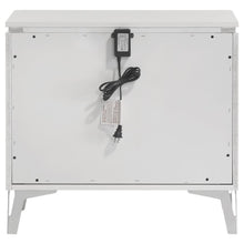 Cassia - 2-Drawer Nightstand Bedside Table - White High Gloss