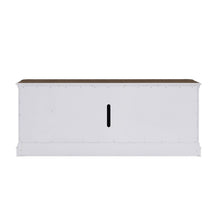 Fireplace TV Consoles - 244 82" Console With Fire FTS - White