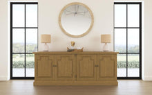 Florence - 4 Door Dining Sideboard Buffet Cabinet - Rustic Honey