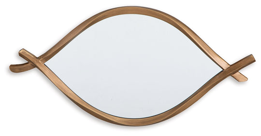 Bartner - Accent Mirror - Antique Gold Finish