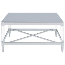 Lindley - Square Tempered Mirror Acrylic Table