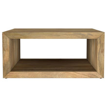 Benton - Square Solid Mango Wood Coffee Table - Natural