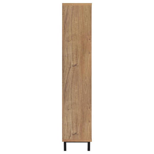 Teller - 4-Door Tall Shoe Storage Cabinet - Natural Oak