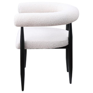 Dunmore - Boucle Upholstered Dining Arm Chair (Set of 2)